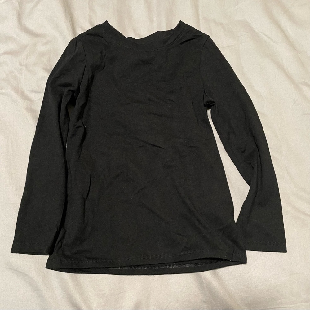 NWOT Cat & Jack Black Long Sleeve Tee XS